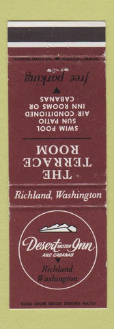 Matchbook Cover - Desert Motor Inn Richland WA Cabanas WEAR
