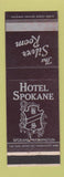 Matchbook Cover - Silver Room Hotel Spokane WA WEAR
