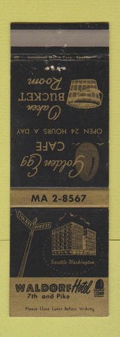 Matchbook Cover - Waldorf Hotel Seattle WA