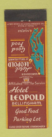 Matchbook Cover - Hotel Leopold Bellingham WA