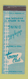 Matchbook Cover - Towne Club Madison WI restaurant