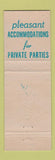 Matchbook Cover - Towne Club Madison WI restaurant