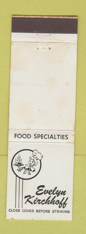 Matchbook Cover - Evelyn Kirchhoff  Restaurant Wauwatosa WI