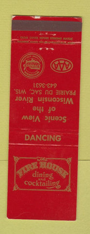 Matchbook Cover - Fire House Restaurant Prairie Du Sac WI