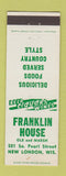 Matchbook Cover - Franklin House New London WI American Legion Bowling