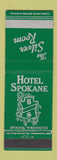 Matchbook Cover - Hotel Spokane Silver Room WA