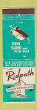 Matchbook Cover - Ridpath Motel Motor Inn Spokane WA