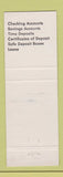 Matchbook Cover - Klickitat Valley Bank White Salmon WA WEAR