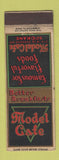 Matchbook Cover - Model Cafe Restaurant Spokane WA WEAR