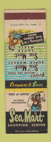 Matchbook Cover - Sea Mart Shopping Center Olympia WA pirate