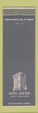 Matchbook Cover - Hotel Exeter Seattle WA