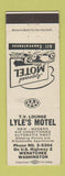 Matchbook Cover - Lyle's Motel Wenatchee WA