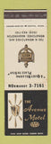 Matchbook Cover - Avenue Motel Wenatchee WA WEAR