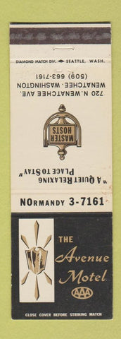 Matchbook Cover - Avenue Motel Wenatchee WA WEAR