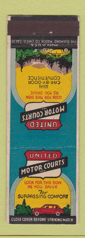 Matchbook Cover - United Motor Courts Dittemore's Tacoma WA motel