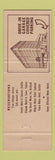 Matchbook Cover - Vance Motor Hotel Seattle WA