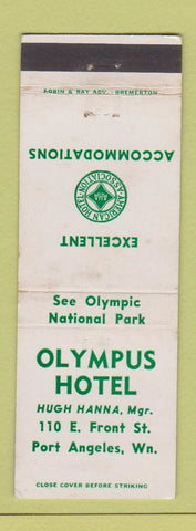 Matchbook Cover - Olympus Hotel Port Angeles WA WEAR