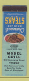 Matchbook Cover - Model Grill Tacoma WA