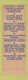 Matchbook Cover - Davenport Hotel Spokane WA