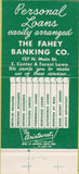 Matchbook Cover - Fahey Banking Co Marion OH 30 Strike