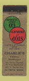 Matchbook Cover - Charlie's Hamburgers Olympia WA WEAR