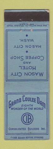 Matchbook Cover - Grand Coulee Dam Mason City Hotel WA