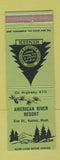 Matchbook Cover - American River Resort Naches WA
