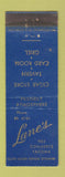Matchbook Cover - Lane's Cigar Store Tavern Cards poker Tacoma WA