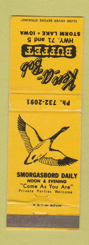 Matchbook Cover - Ken A Bob Buffet Storm Lake IA