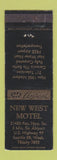 Matchbook Cover - New West Motel Seattle WA