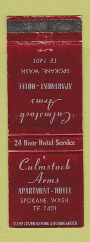 Matchbook Cover - Culmstock Arms Hotel Spokane WA WEAR
