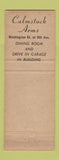 Matchbook Cover - Culmstock Arms Hotel Spokane WA WEAR