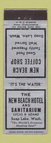 Matchbook Cover - New Beach Hotel Soap Lake WA WEAR