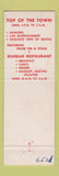 Matchbook Cover - Top of the Town Sorrento Hotel Seattle WA