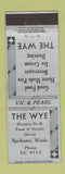 Matchbook Cover - The Wye Spokane WA