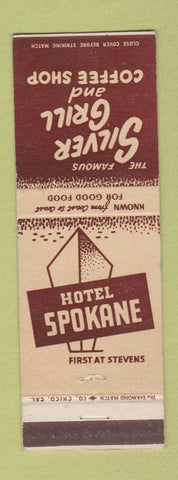 Matchbook Cover - Hotel Spokane Silver Grill WA