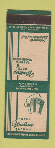 Matchbook Cover - Hotel Winthrop Tacoma WA
