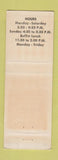 Matchbook Cover - Russian Samovar Restaurant Seattle WA