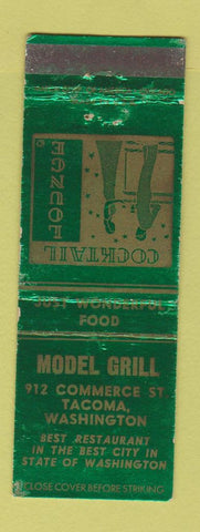 Matchbook Cover - Model Grill Tacoma WA WEAR