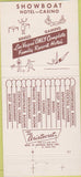 Matchbook Cover - Hotel Showboat Casino Las Vegas NV 30 Strike