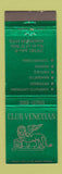 Matchbook Cover - Club Venetian Madison WI