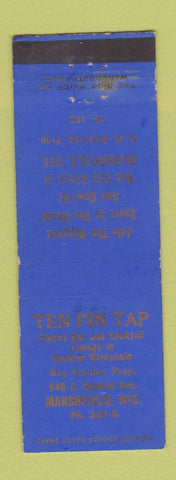 Matchbook Cover - Tep Pin Tap Marshfield WI WEAR