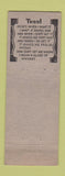 Matchbook Cover - Tiny's Tavern Marshfield WI Celia Lubinski