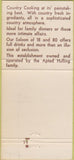 Matchbook Cover - Country Cupboard St Louis MO 30 Strike