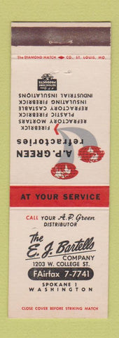 Matchbook Cover - AP Green Refractories Spokane WA