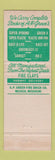 Matchbook Cover - AP Green Refractories Spokane WA