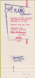 Matchbook Cover - Chip Room Inc Garden Room St Louis MO 30 Strike