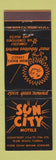 Matchbook Cover - Sun City Motels Miami Beach FL