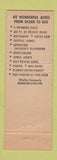 Matchbook Cover - Sun City Motels Miami Beach FL