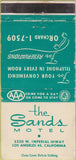 Matchbook Cover - Sands Motel Los Angeles CA WEAR 30 Strike